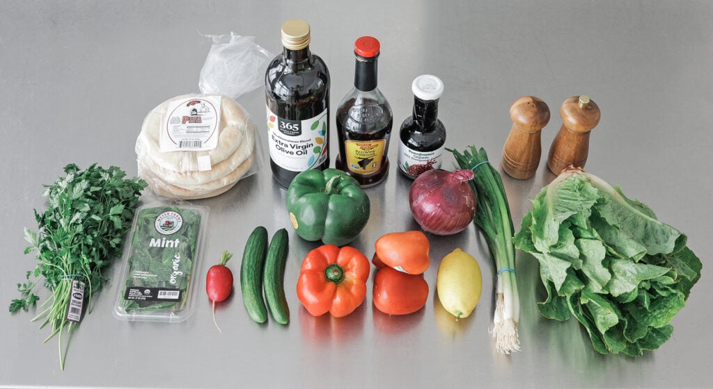 Fattoush Ingredients