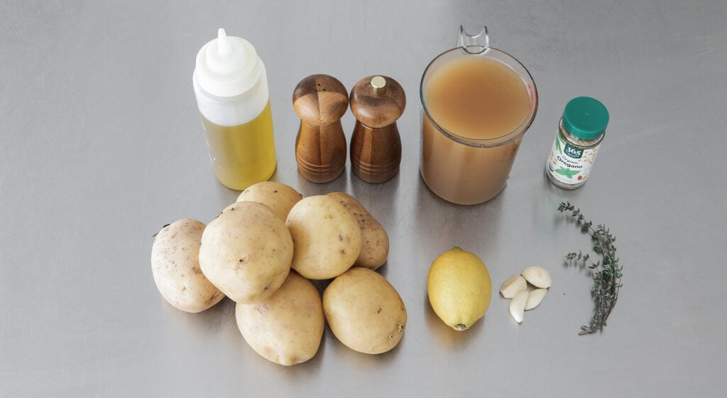 Greek lemon potatoes ingredients