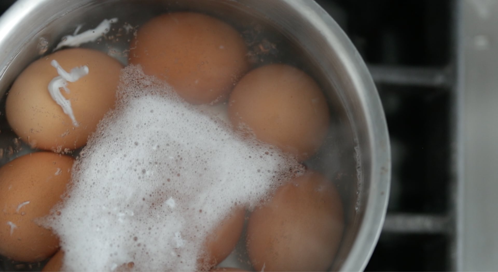 cooking eggs