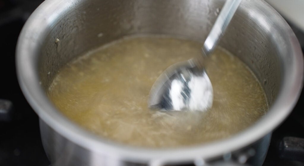 Close up of Da'ah sauce