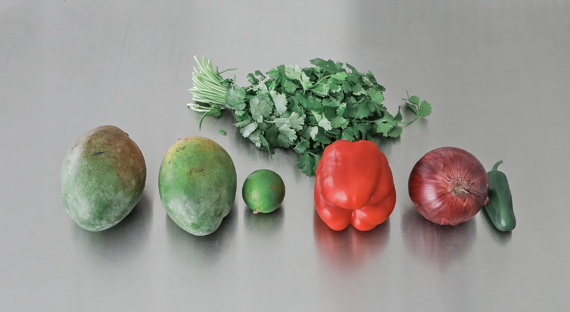 ingredients to make mango salsa