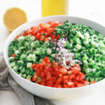 middle eastern salad in a bowl