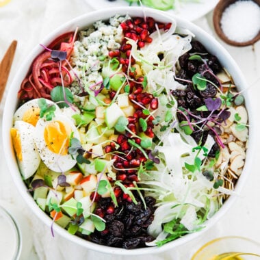 shaved brussels sprout salad with fruit