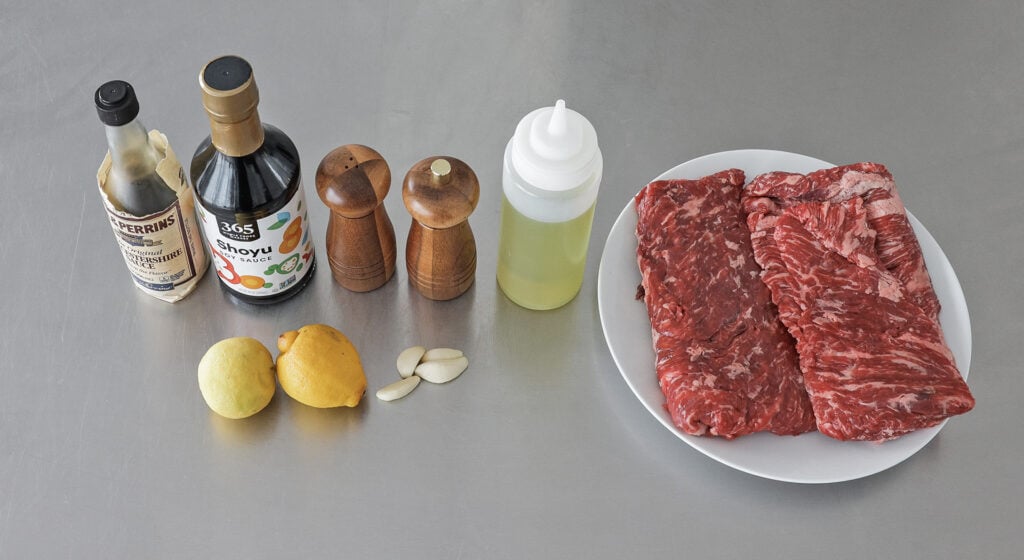 Skirt steak ingredients