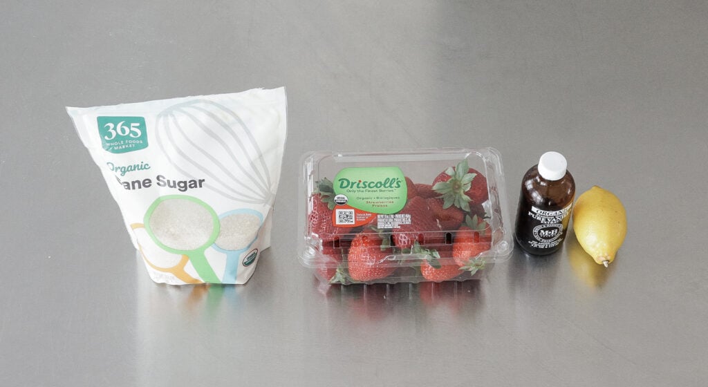 strawberry sauce ingredients
