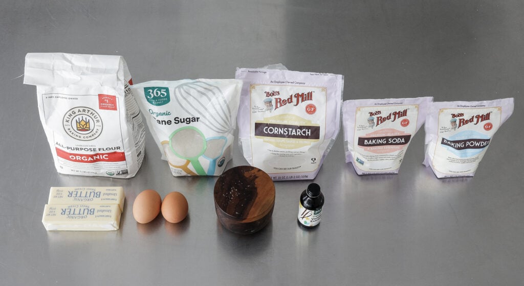 Sugar Cookies ingredients