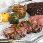 sliced Tri tip steak