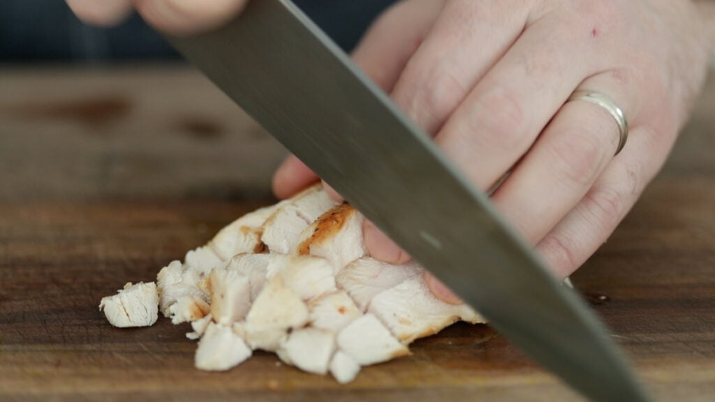 diced cooked chicken breast