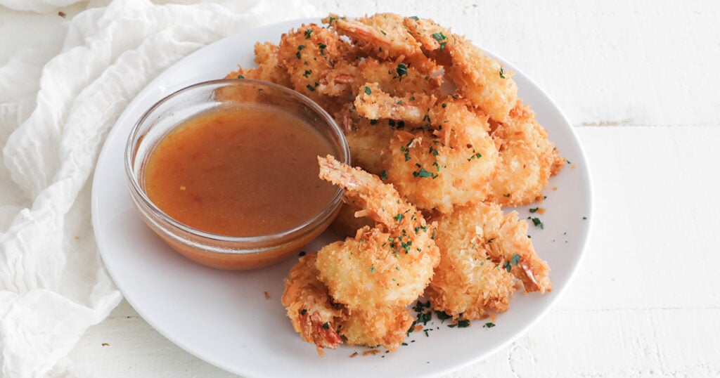 coconut shrimp with orange dipping sauce