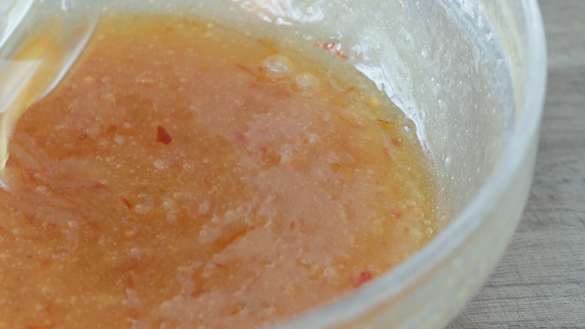 whisking a coconut dipping sauce