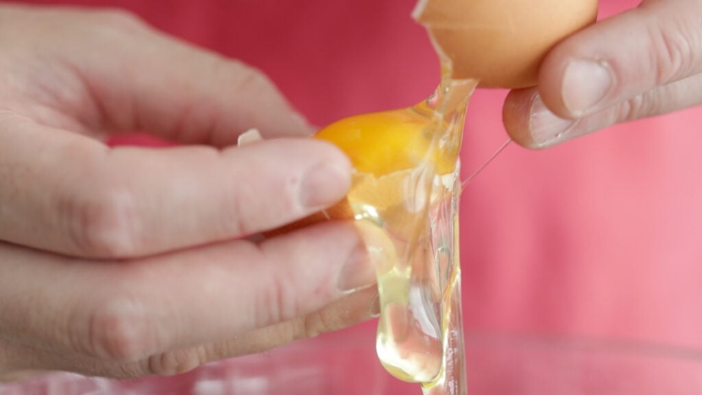 Separate the yolks from the whites