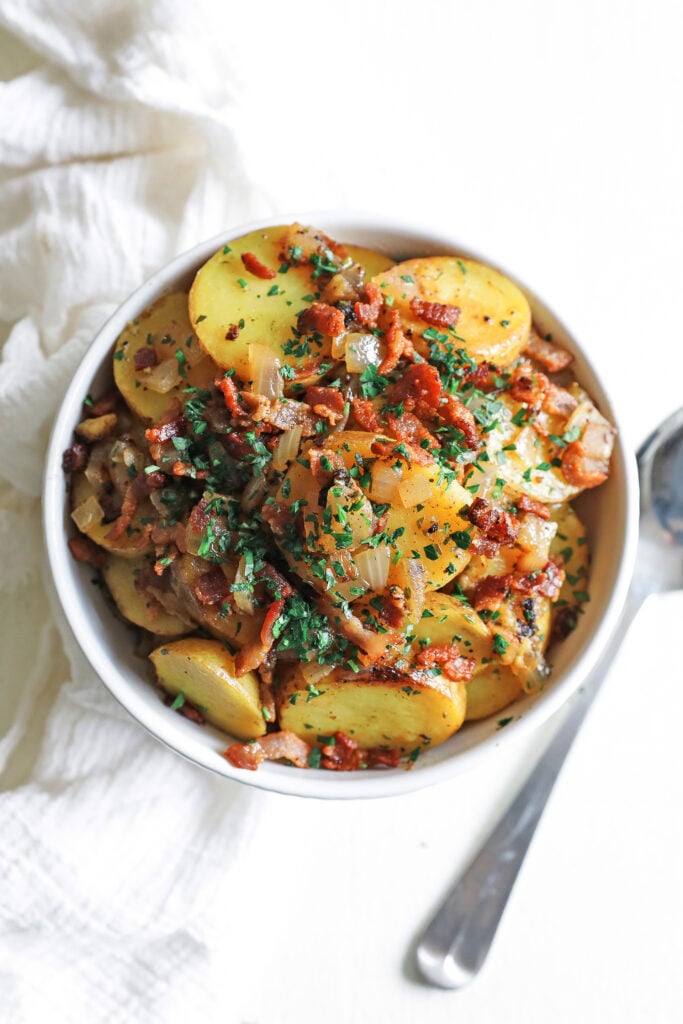 german style potato salad in a bowl