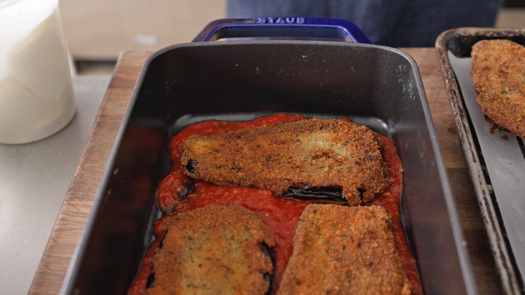 layering the casserole