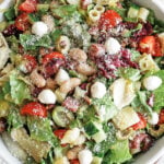 Italian chopped salad in a bowl