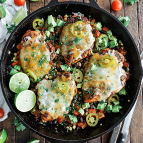 cowboy chicken in a skillet
