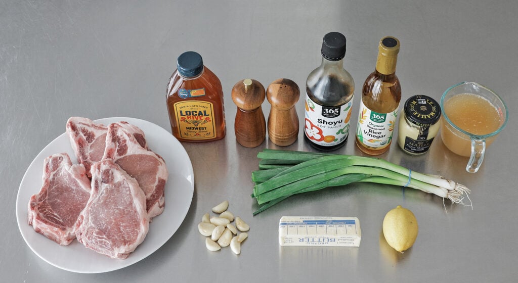 Honey Garlic Pork Chops ingredients