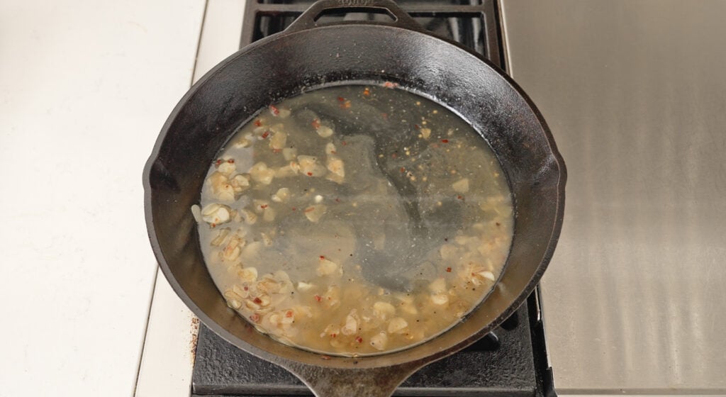 deglazing and reducing with vinegar