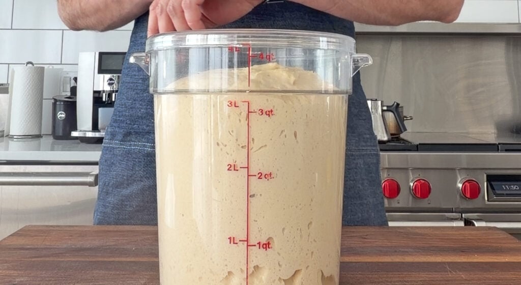 proofing the dough