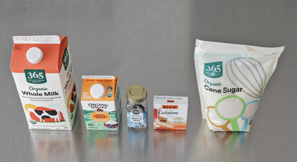 panna cotta ingredients