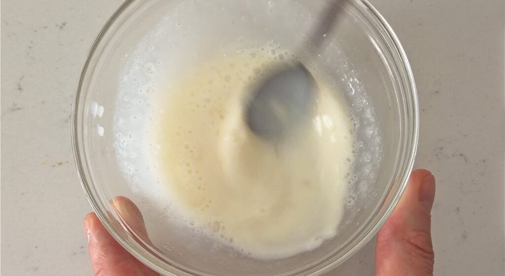 blooming the gelatin in a small bowl