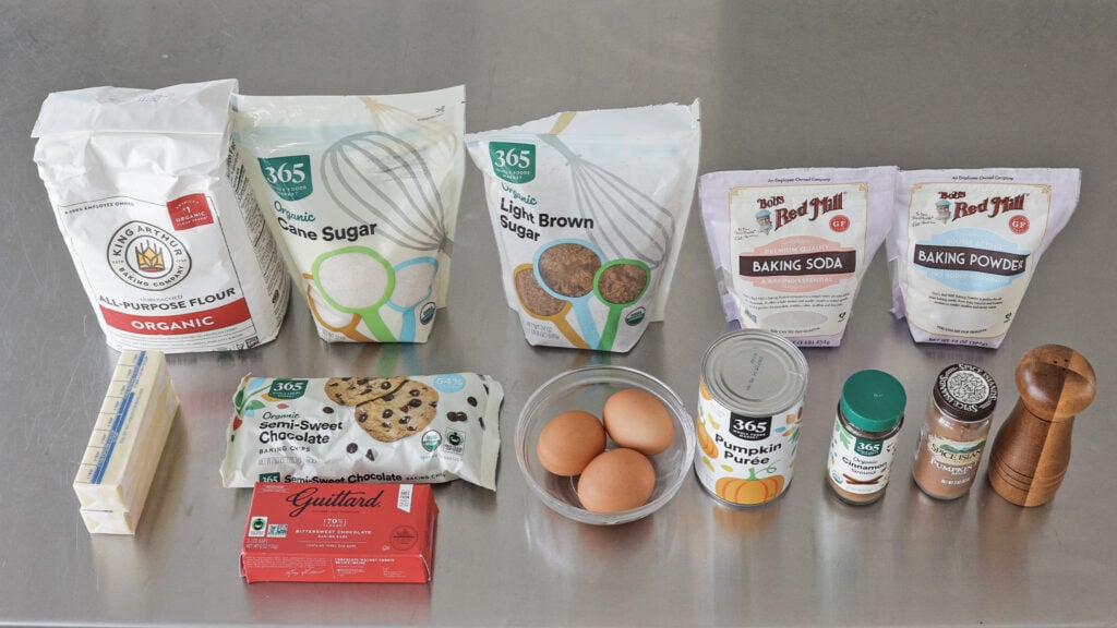 Pumpkin chocolate chip cookies ingredients