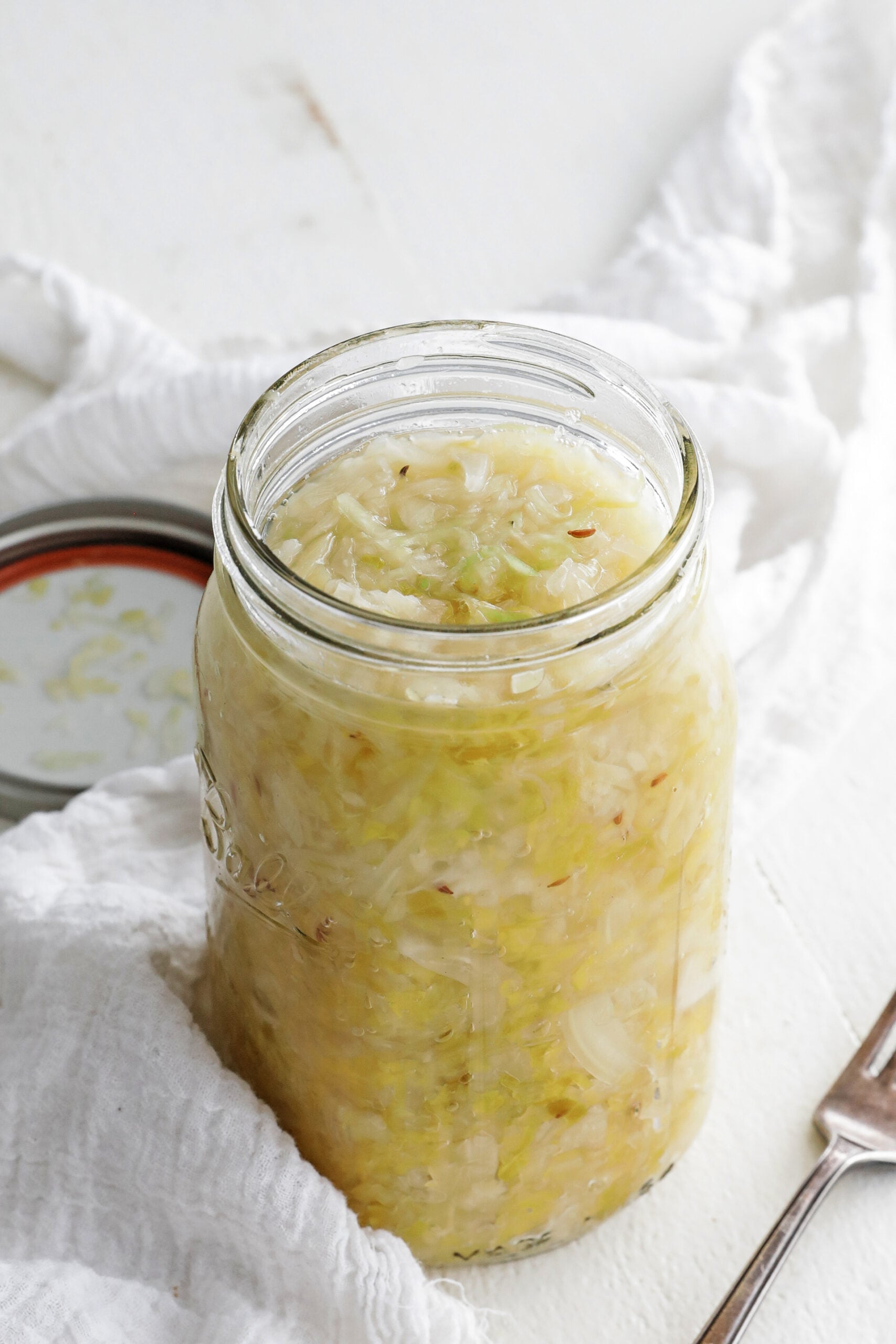 jar of sauerkraut