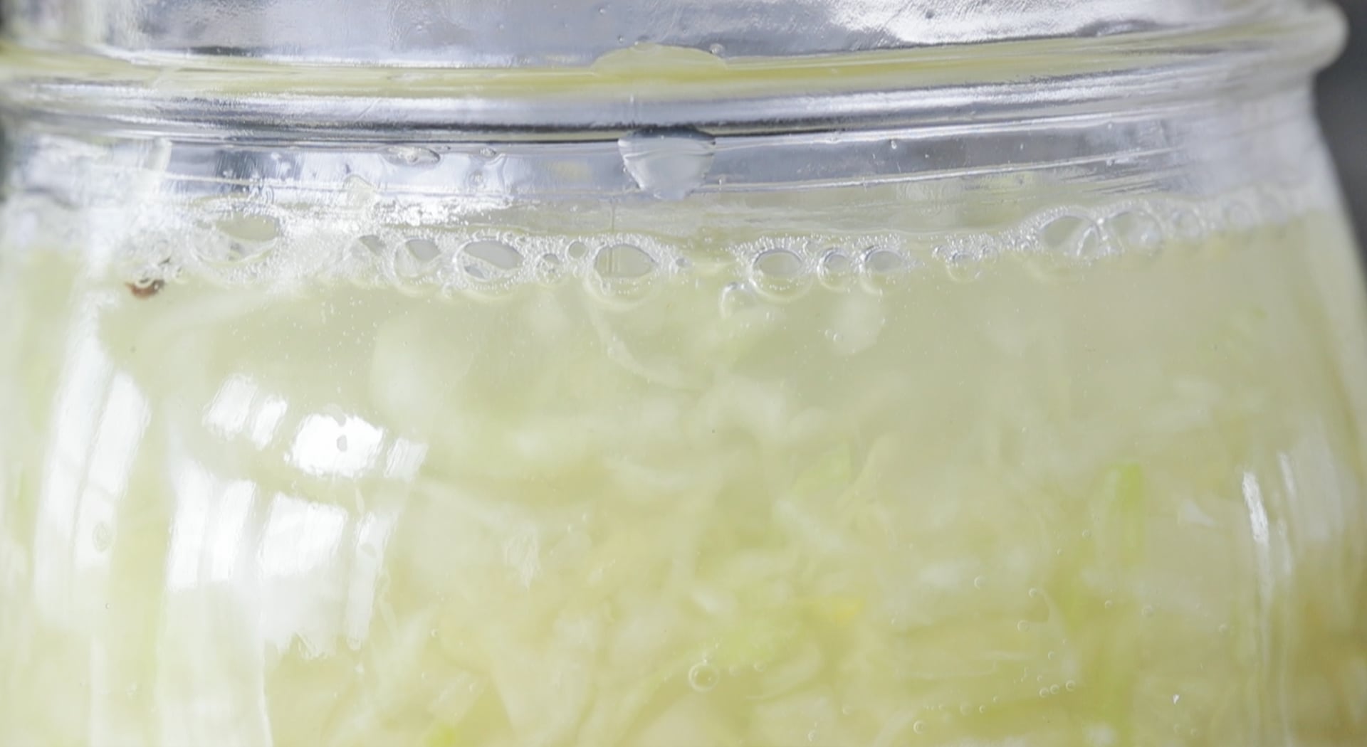 covering sauerkraut in its own liquid
