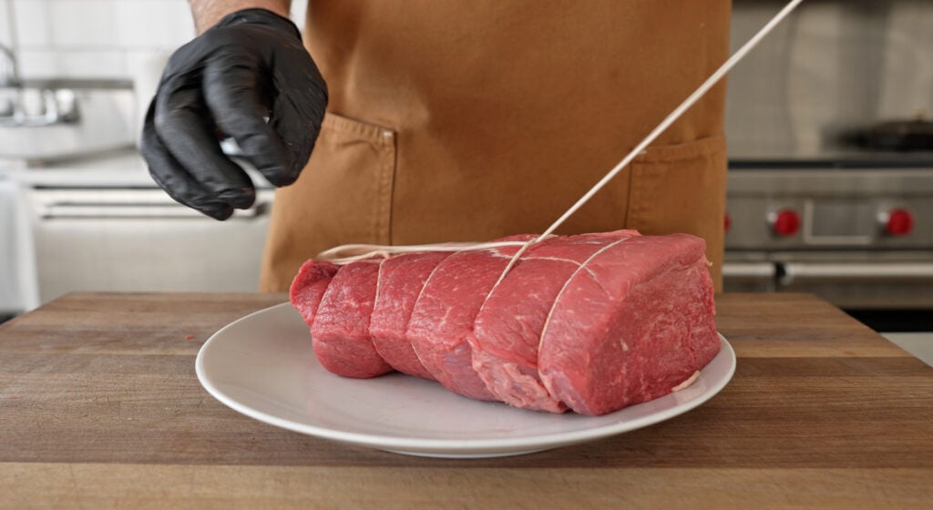 trussing the roast