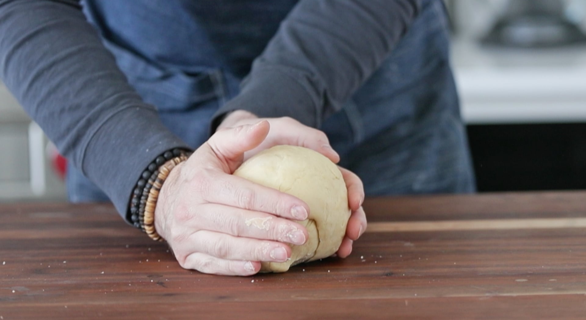 kneading sopapilla dough