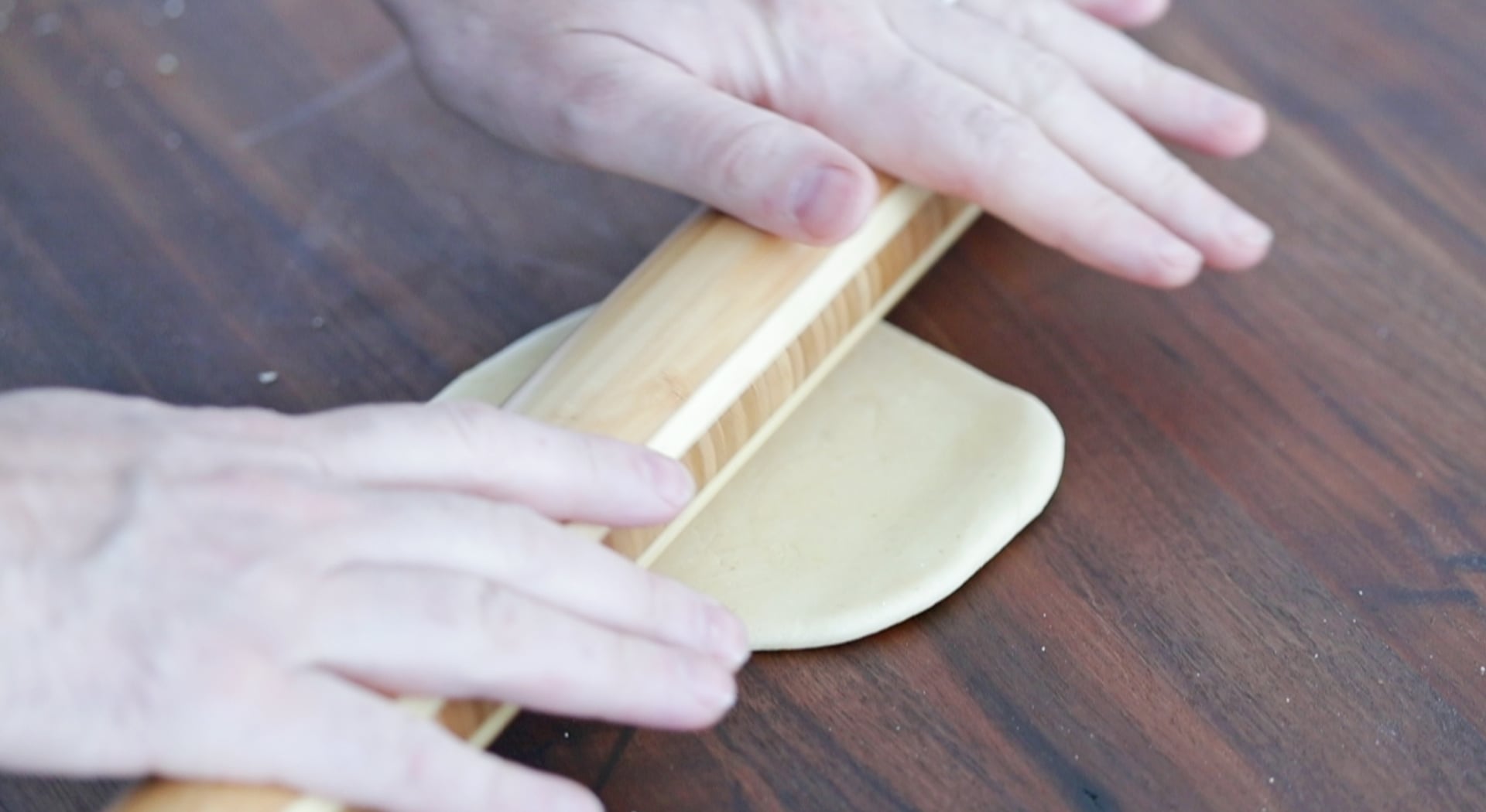 rolling out dough