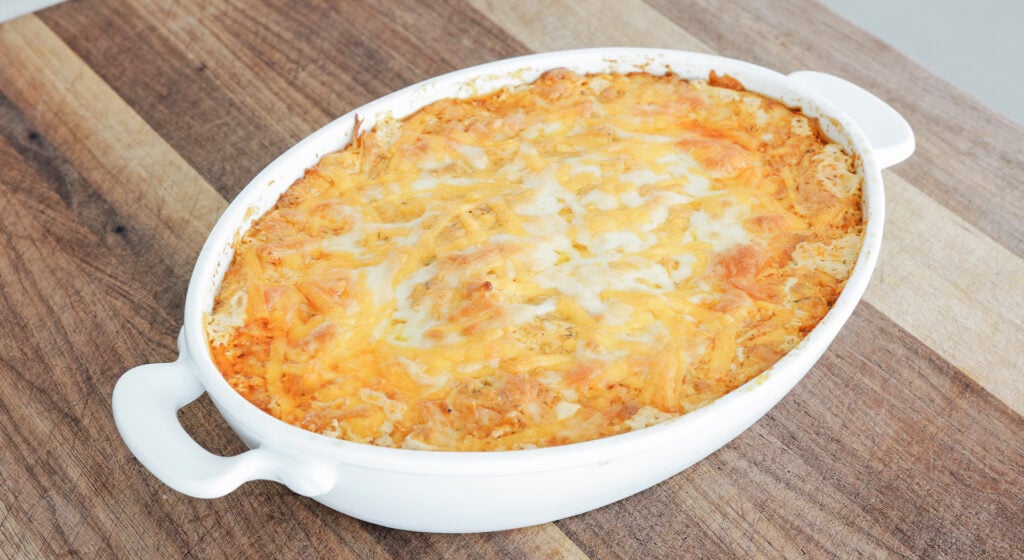 Buffalo chicken dip baked