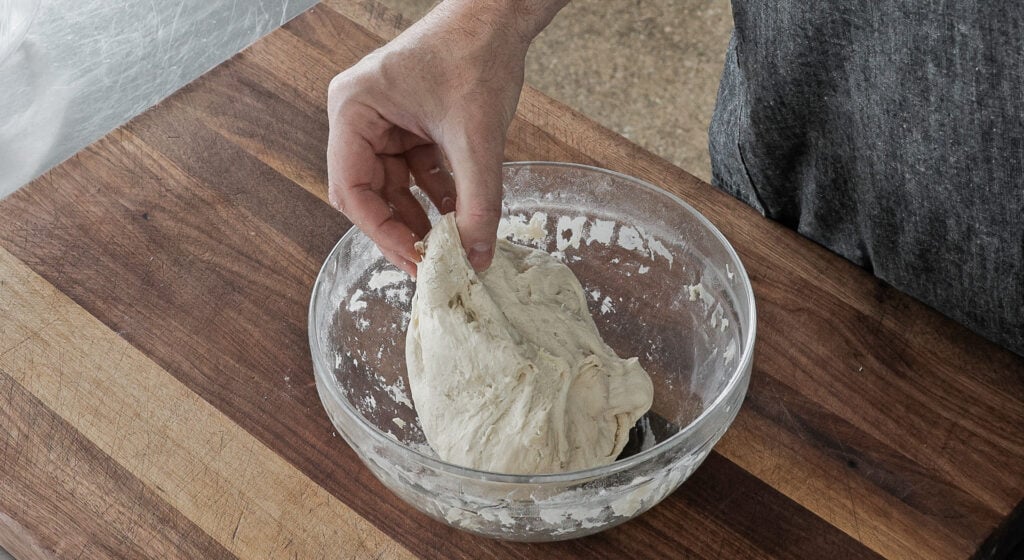 folding the dough