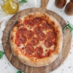sourdough pizza with herbs