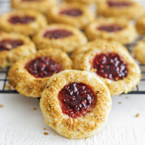 Raspberry Thumbprint Cookies