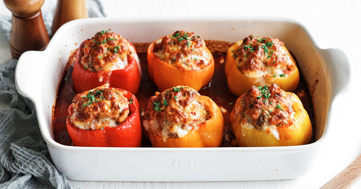 Stuffed Be Stuffed Peppers Recipe (Chef Techniques) - Chef Billy Parisi