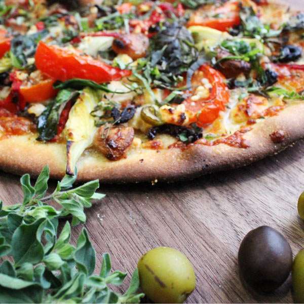 Chicken Pizza Recipe with Olives and Artichokes