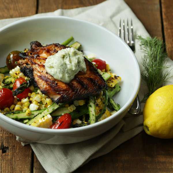 Grilled Salmon Recipe with Herb Butter - Chef Billy Parisi
