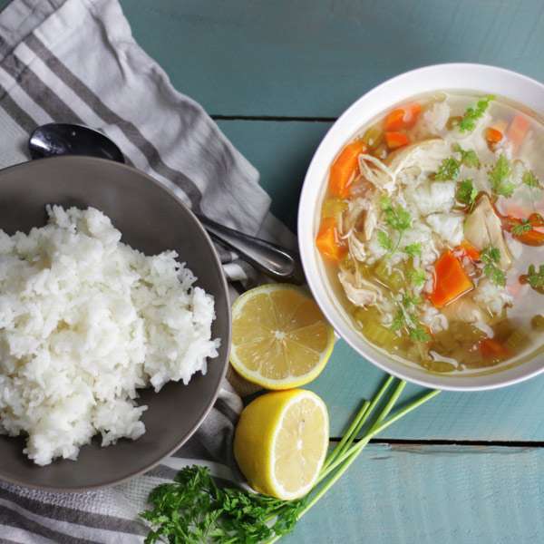 Slow Cooker Lemon Chicken And Rice Soup Recipe