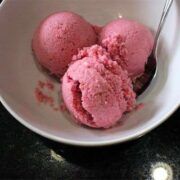 Homemade Raspberry Coconut Milk Ice Cream